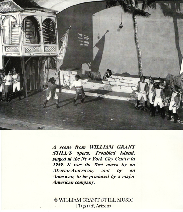 Scene from William Grant Still's Opera, Troubled Island, 1949